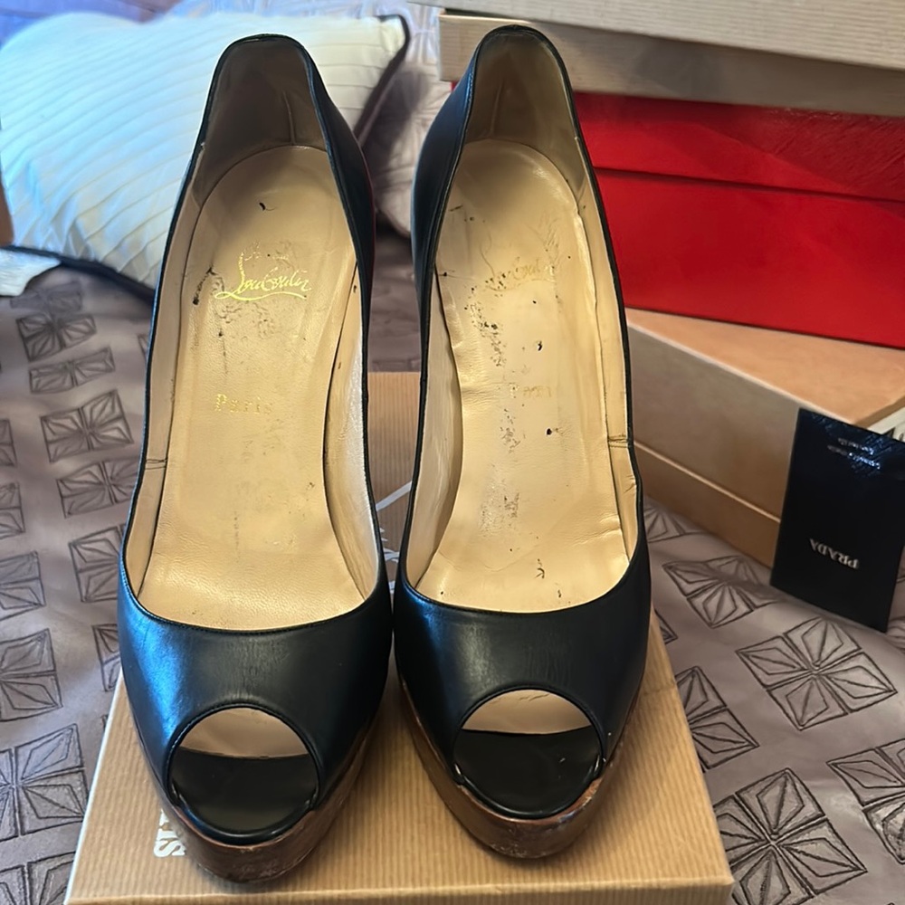 Christian Louboutin  Platform Peep Toe Sandal